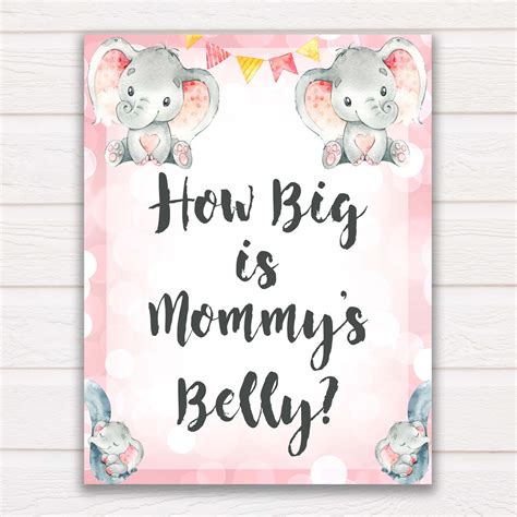 How Big Is Mommy S Belly Free Printable